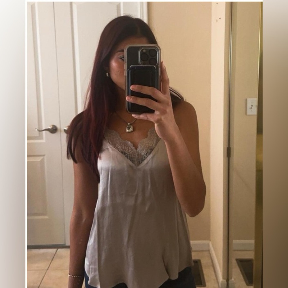 Grey Silverish Tank Top